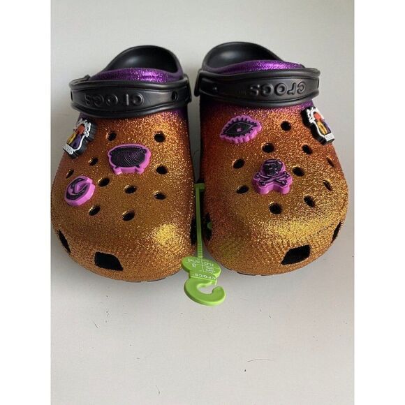Crocs Disney Hocus Pocus Slip On Classic Clogs Sandals Jibbitz Men’s 8 Women 10 - Picture 2 of 10